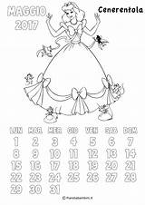 Calendario Principesse Pianetabambini Bambine Cenerentola Mesi Singolarmente sketch template