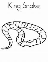 Snake Coloring Pages Snakes Printable King Kids Print Color Cobra Drawing Colouring Anaconda California Reptile Kingsnake Noodle Twistynoodle Online Twisty sketch template
