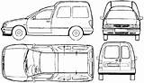 Caddy Volkswagen 1996 Blueprints 2003 9k Typ Ii Wagon sketch template