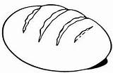 Bread Coloring Pages Colouring Loaf Kids Loaves Outline Clipart Eat Printable Color Template Drawing Clip Life Communion Slice Lessons Unleavened sketch template