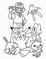 Pikachu Coloring Friends Pages Characters Drawing Getdrawings Pokemon sketch template