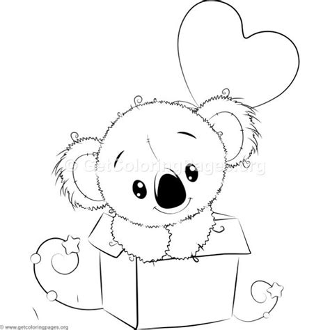 baby koala coloring page  svg png eps dxf file