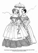 Civil Crinoline Victorian Fashions sketch template