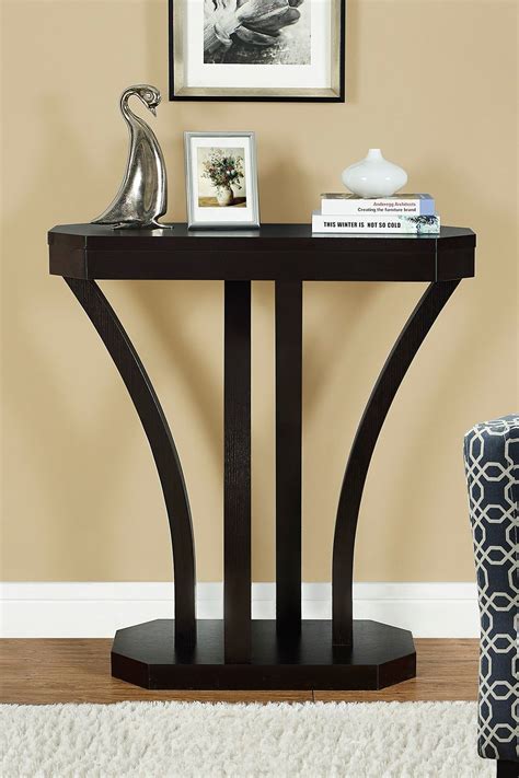 Monarch Specialties Cappuccino Hall Console Accent Table