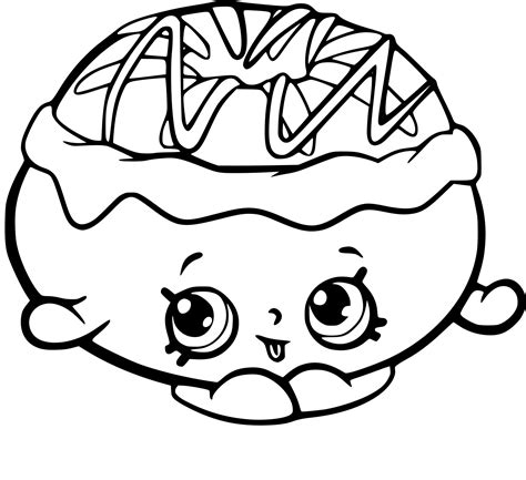 Coloriage Donuts Beau Stock Coloriage Shopkins Donuts Imprimer 5766