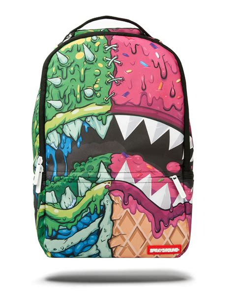 zombie ice cream shark sprayground backpacks bags  accessories
