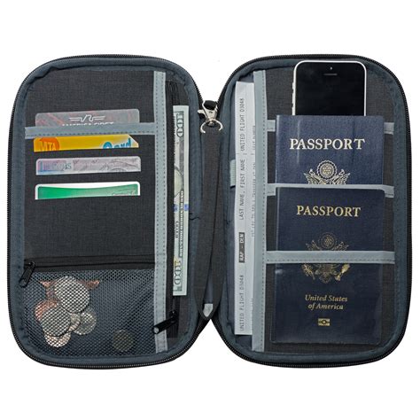 neatpack rfid travel wallet document organizer passport holder