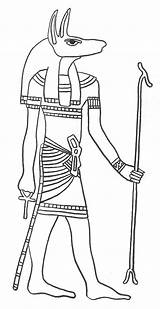 Egypt Ancient Coloring Pages Kids Printable Egyptian Color Sheets Anubis sketch template