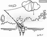 Fishing Fly Cartoon Cartoons Fisherman sketch template
