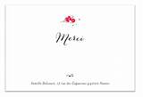 Remerciement Cartes Remerciements Cadeau Naissance Jolies Mariotte Enveloppes Blanches Papèterie sketch template