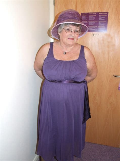 granny grandma libby from united kingdom purple dress youx xxx