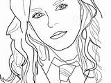 Coloring Hermione Pages Granger Slytherin Potter Harry Color Getcolorings Getdrawings Colorings sketch template