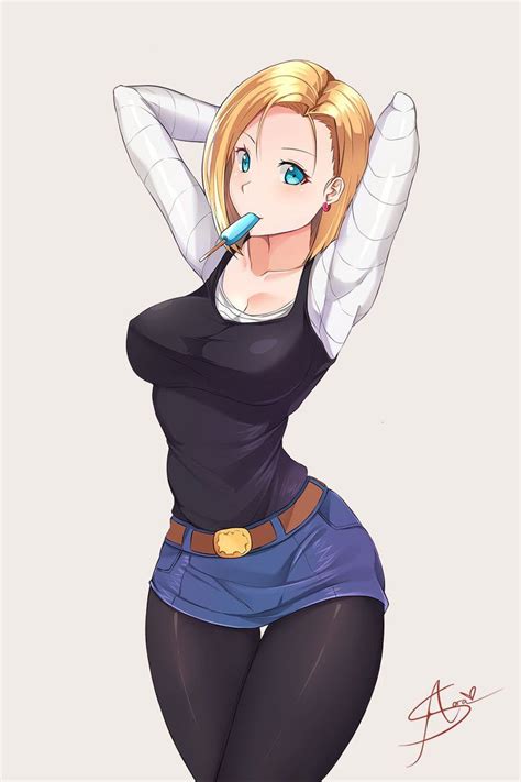 aori sora on android 18 hottest anime and dragon ball
