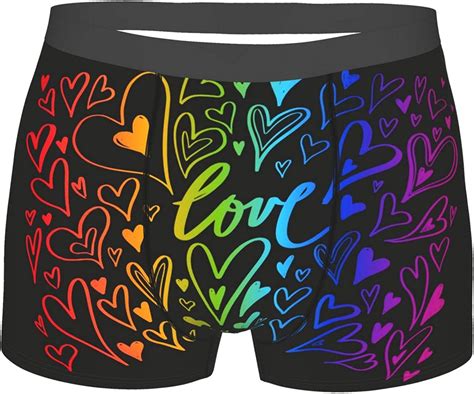rainbow love lgbt printed briefs men s underwear boxer