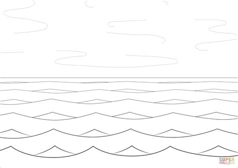 sea  waves coloring page  printable coloring pages