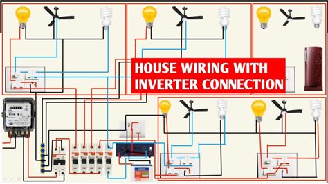 house wiring  inverter connection complete house wiring youtube