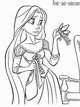 Rapunzel sketch template