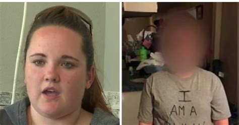 mom punishes her son by making him wear ‘bully shirt after he called
