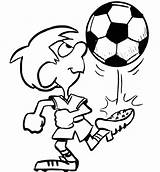 Soccer Coloring Boy Pages Football Printable Clipart Player Cartoon Play Colouring Drawing Sports Foot Clipartbest Ball Gif Newlin Drawn Tim sketch template
