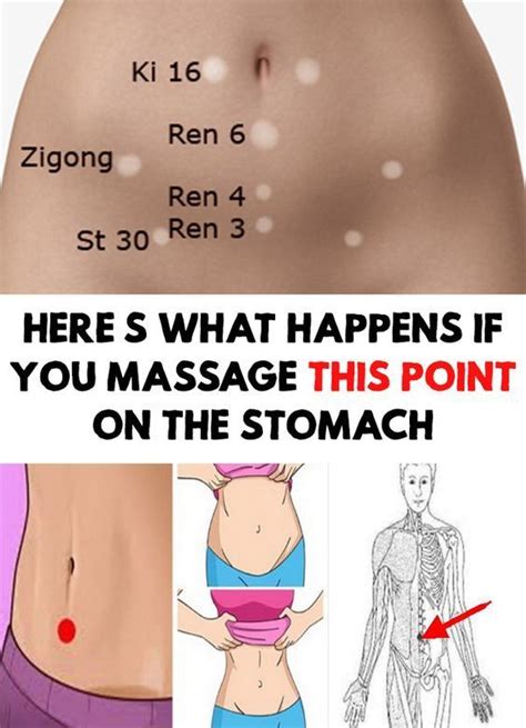 maybe you didn t know but there is a point on the stomach that if you