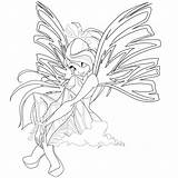 Sirenix Winx Enchantix Kolorowanki Tecna Layla Boyama Kaynak sketch template