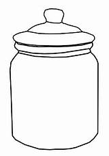 Jar Empty Drawing Coloring Clipartmag sketch template