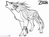 Zelda Wolf Coloring Pages Legend Link Sketch Printable Kids Color Getdrawings sketch template