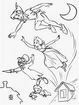 Pan Coloring Wendy Tinkerbell Coloringhome sketch template