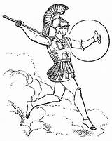 Mythology Goddesses Ares sketch template