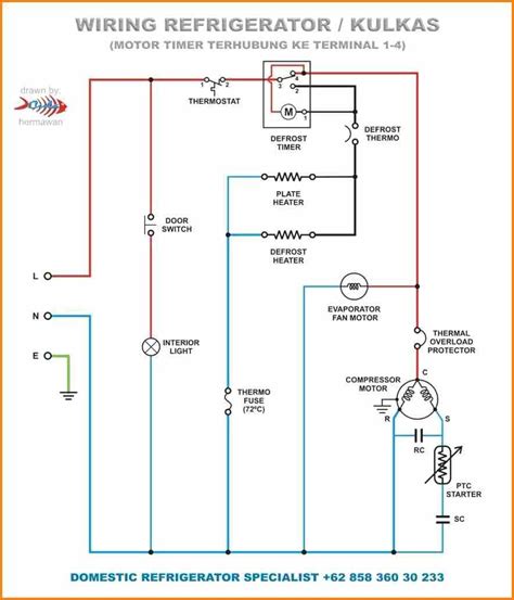 freezer defrost timer wiring diagram  circuit diagram electrical