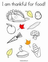 Thankful Food Coloring Am Pages Thanksgiving Twistynoodle Noodle Print Kids Choose Board sketch template
