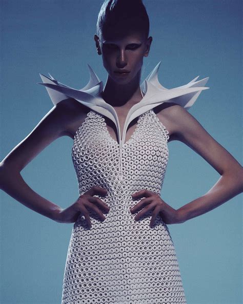 dragonfly 3d printed dress parametric architecture fashion art new