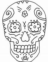 Dead Coloring Skull Pages Getcoloringpages Printable Dia Muertos Los Skulls sketch template