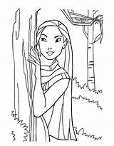 Pocahontas Coloring Pages Printable Print Kids sketch template