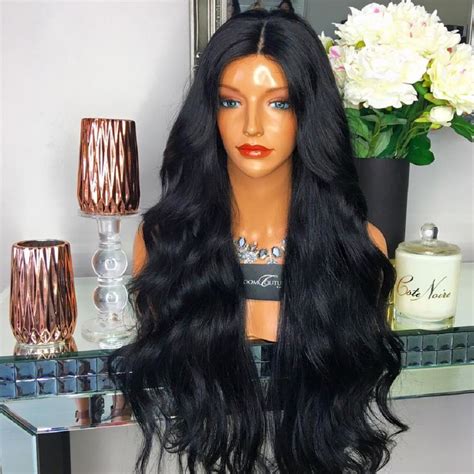 glueless full lace wig virgin brazilian human hair natural wavy lace