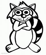 Raccoon Coloring Pages Kids Drawing Clipart Printable Cartoon Cliparts Cool2bkids Popular Getdrawings Simple Library Coloringhome sketch template