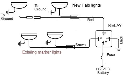 led halo headlights wiring dont    wire