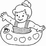 Coloring Float Kids Pages Water Clipart Child Sink Template Clipartmag sketch template