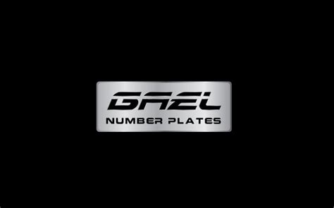number plates logo design