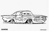 Cars Coloring Ramone Pages Amp Disney sketch template