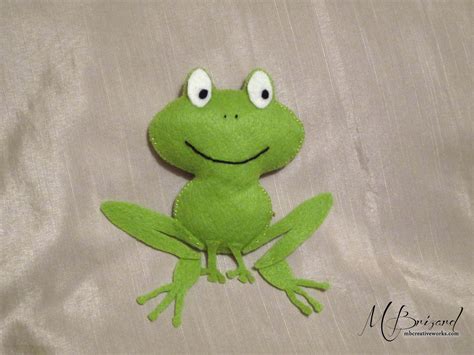 cute felt frog