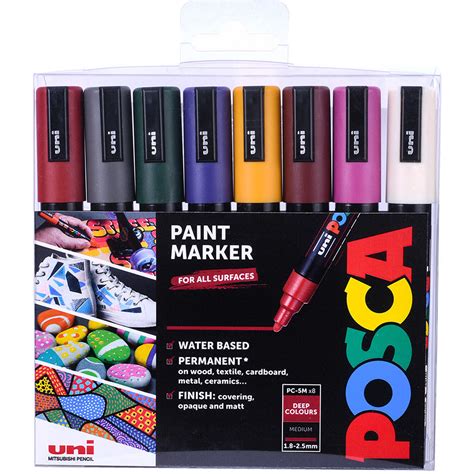 pack   posca deep colours paint markers
