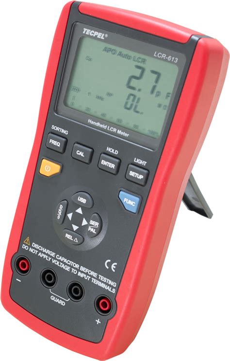 digital handheld lcr meter lcr  khz tecpel test instruments