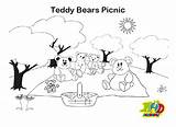 Picnic sketch template