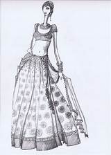 Lehenga Indianwear Indianwedding Indianbride Indianfashion Sketches sketch template