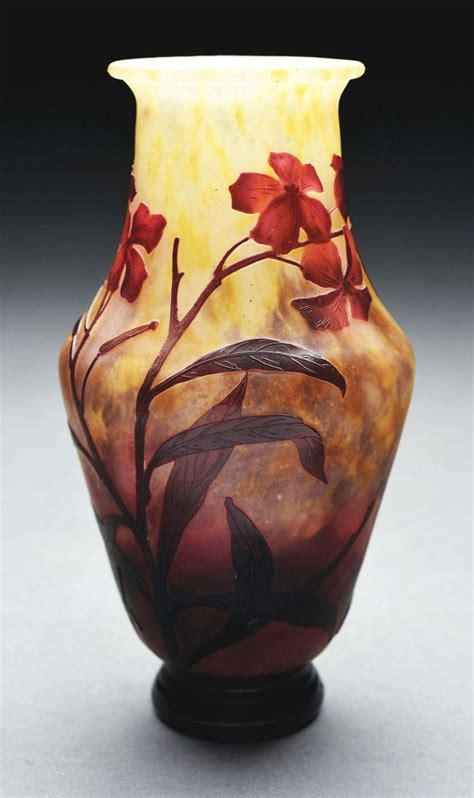 Sold Price Daum Nancy Floral Vase July 3 0120 10 00 Am Edt Daum
