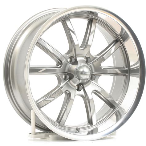 ridler   ridler  series gloss gray wheels  polished lip