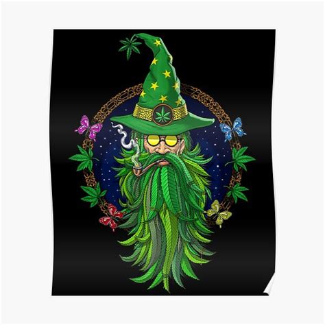 weed wizard poster  sale  underheaven redbubble