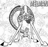 Madagascar Melman Jirafa sketch template