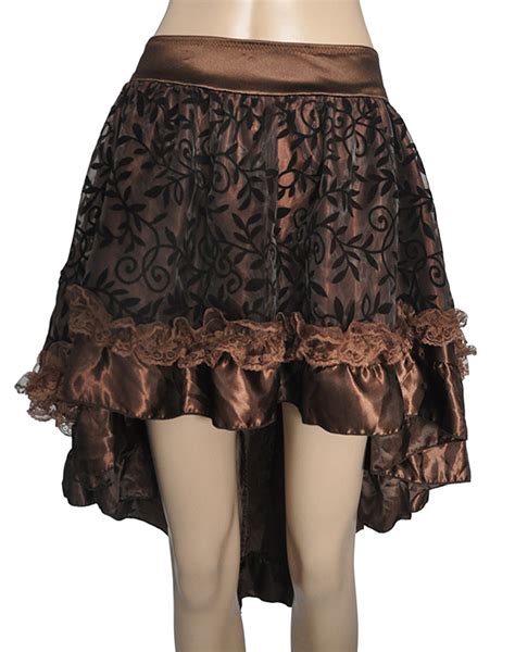 luxury steampunk skirt brown wholesale lingerie sexy
